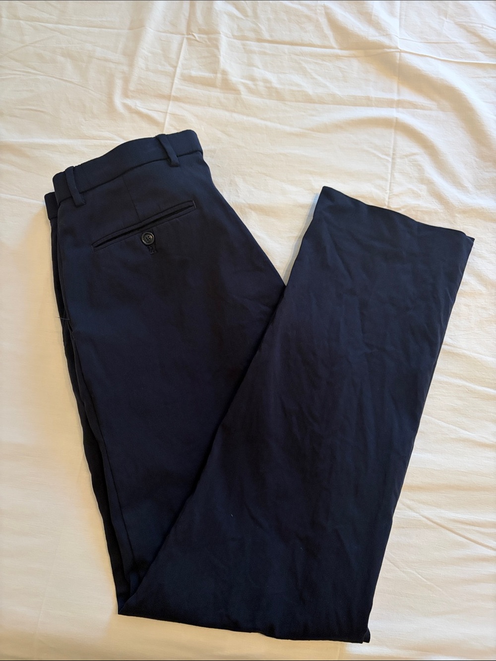 Tommy Hilfiger Navy Men's Dress Pants – Slim Tailored Trousers
